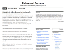 Tablet Screenshot of failureandsuccess.com